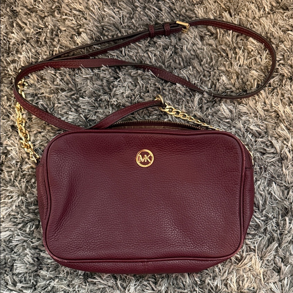 Michael Kors Dark Red Crossbody Bag